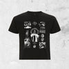 "Self Destruction" Cropped Tee black