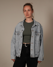 Load image into Gallery viewer, &quot;Mind Pollution&quot; Denim Jacket
